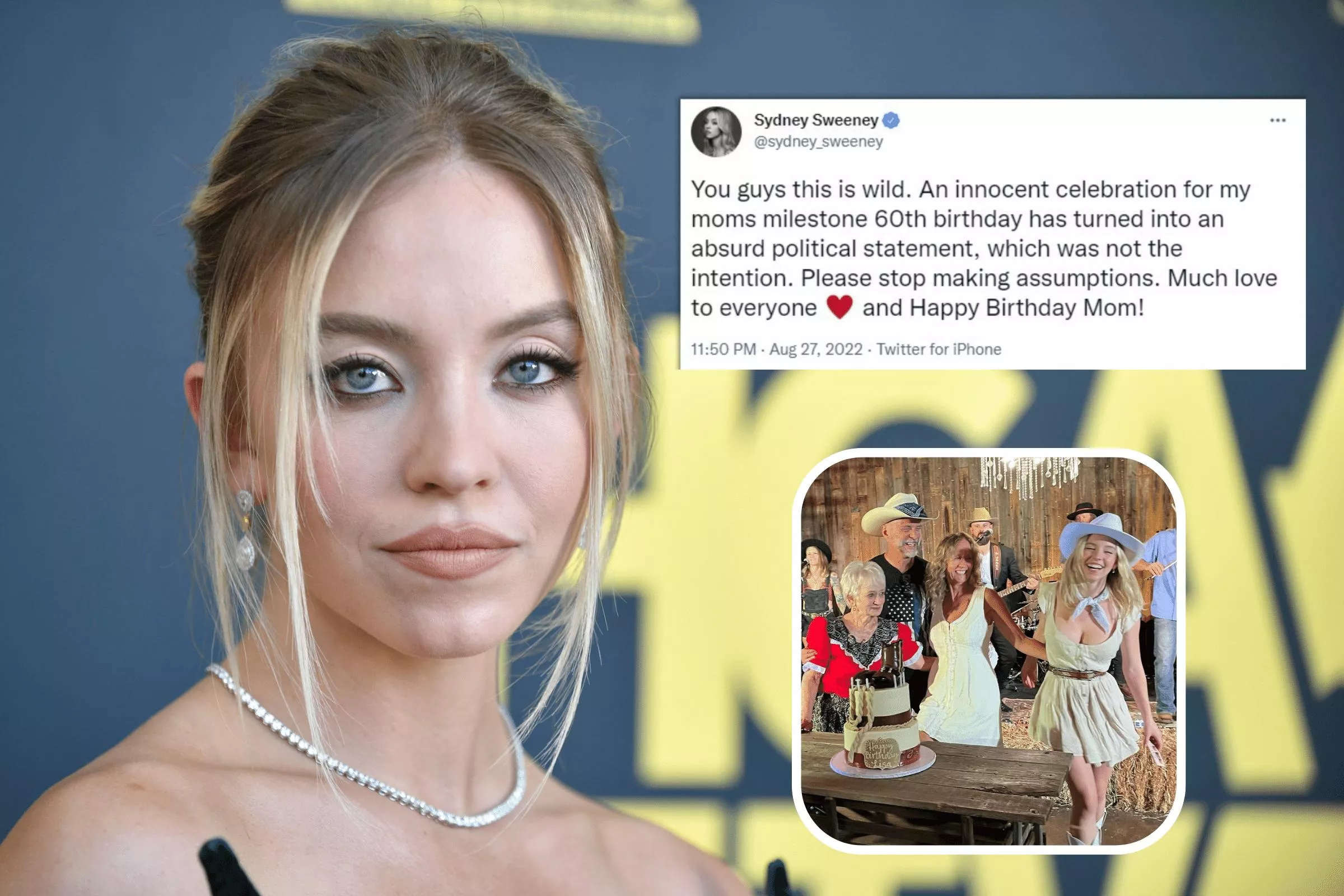 Internet Torn Over Sydney Sweeney's Response to Family's MAGA-Like Hats